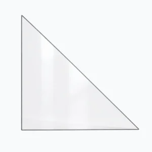 cristal chimenea - triángulo isosceles